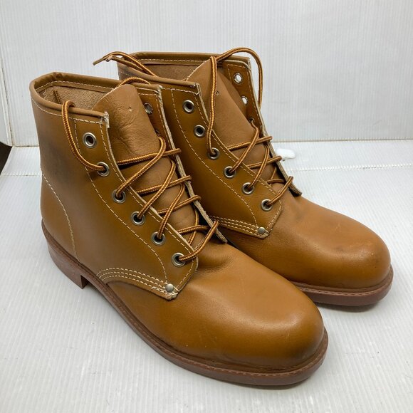 Vtg 1980 TAURUS new deadstock vintage worker work  steel toe mens boots sz 10 - Picture 1 of 8